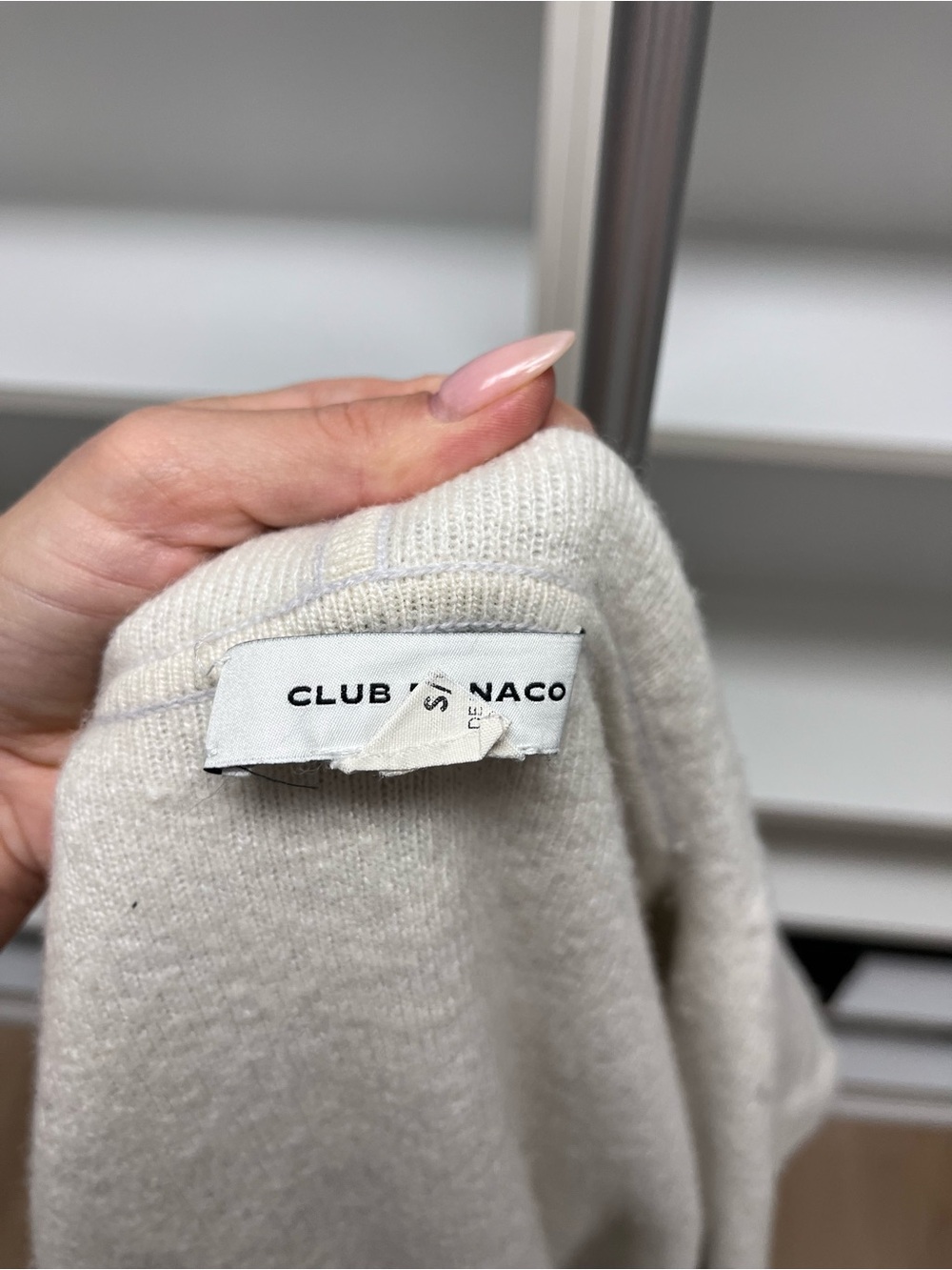 Club Monaco Light Gray Hooded Open-Front Cardigan - Picture 6 of 6